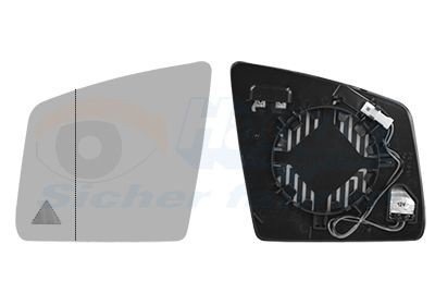 VAN WEZEL Mirror Glass, outside mirror Article number: 2940837 cheaply