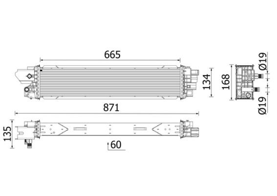 MAHLE ORIGINAL Intercooler Article number: CI 664 000P cheaply