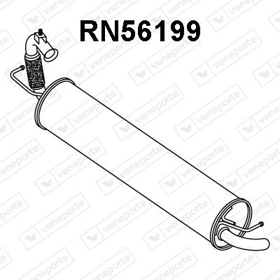 VENEPORTE Rear silencer Article number: RN56199 cheaply