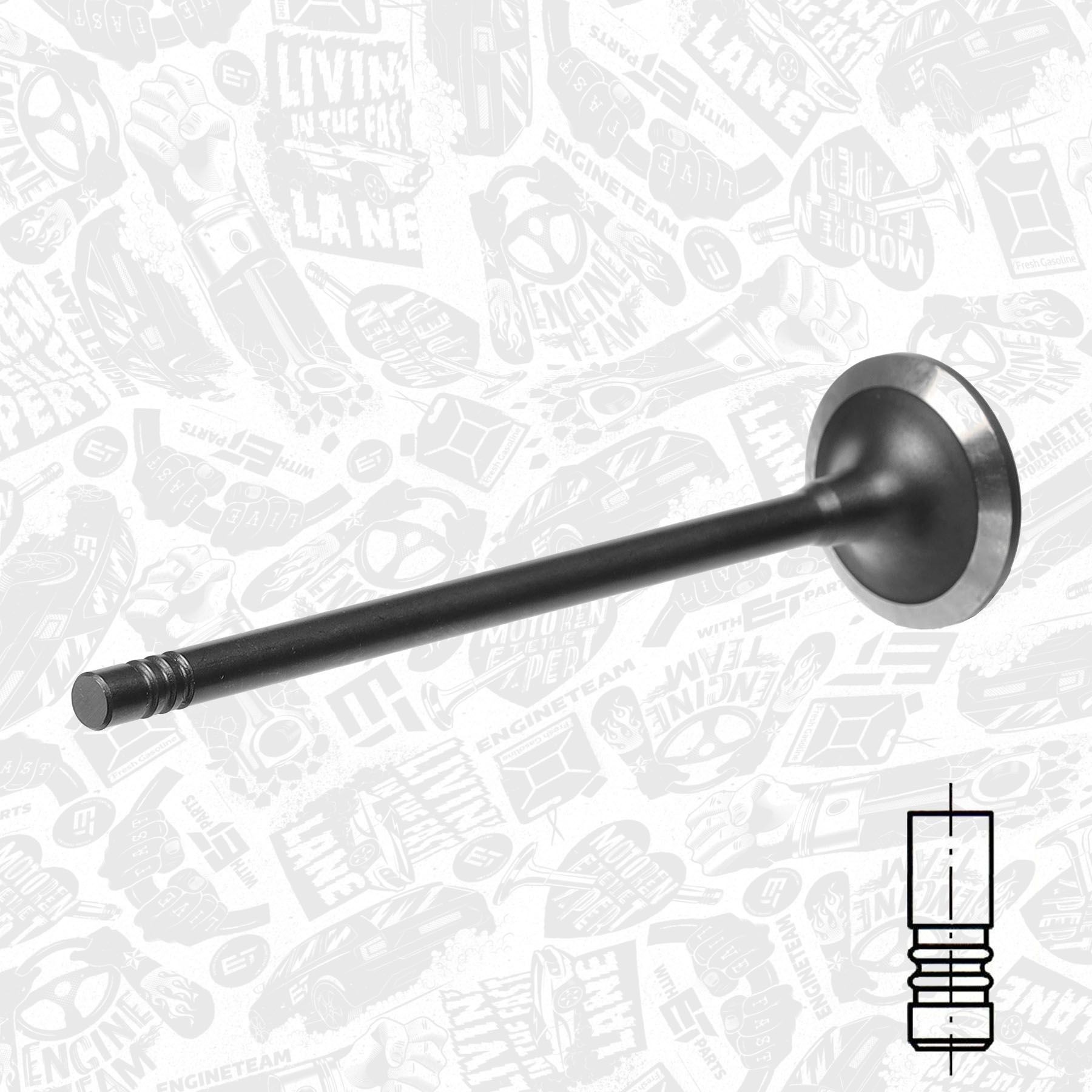 ET ENGINETEAM Exhaust valve Article number: VE0177 cheaply