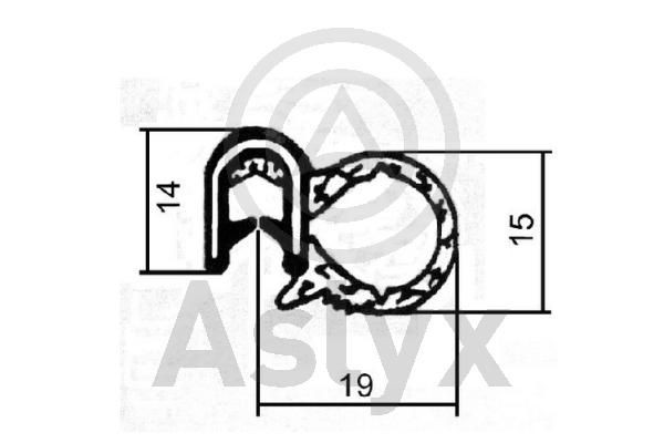 Aslyx Door Seal Article number: AS-200245 cheaply
