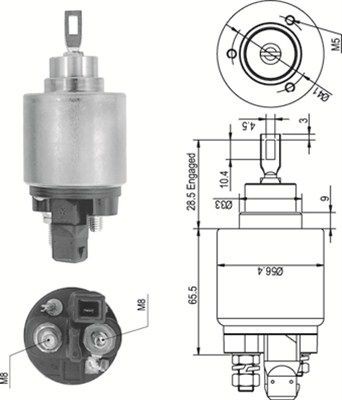 MAGNETI MARELLI Starter solenoid Article number: 940113050343 cheaply
