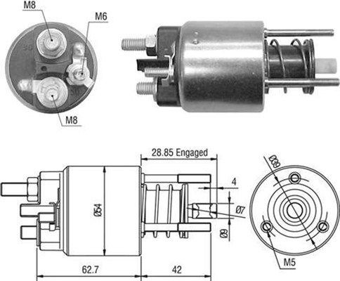 MAGNETI MARELLI Starter solenoid Article number: 940113050453 cheaply
