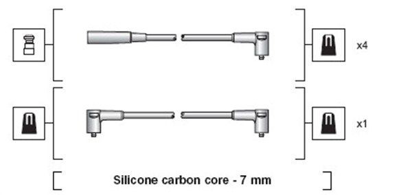 MAGNETI MARELLI Ignition Cable Kit Article number: 941318111198 cheaply