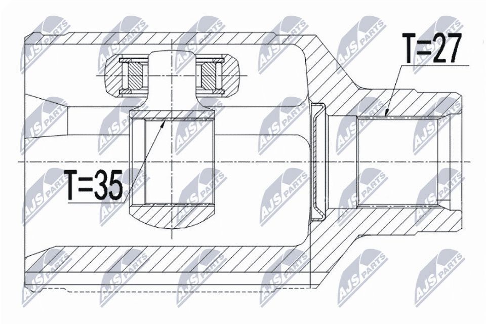 NTY Joint kit, drive shaft Article number: NPW-CH-077 cheaply