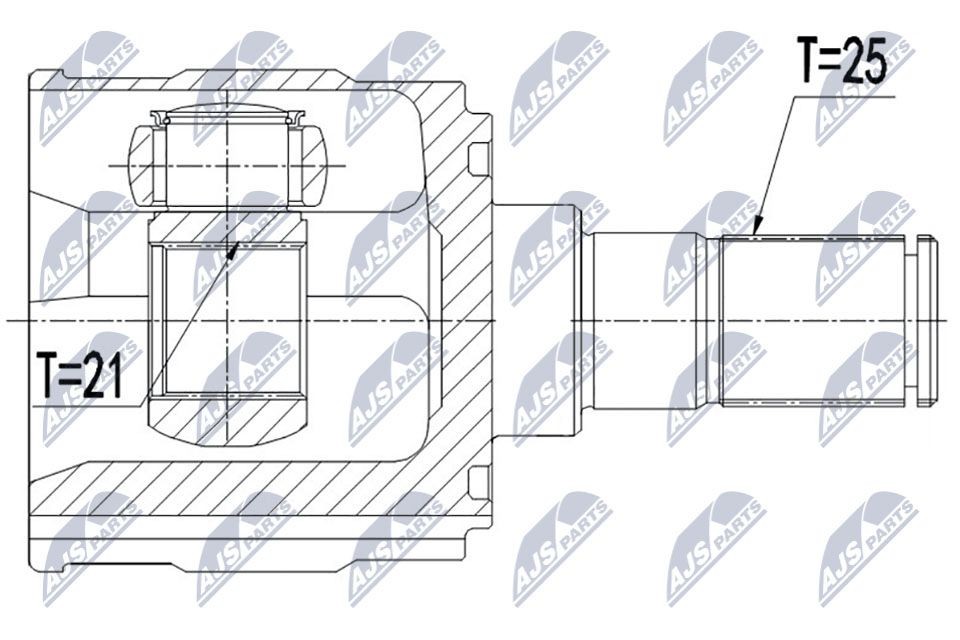 NTY Joint kit, drive shaft Article number: NPW-HY-550 cheaply