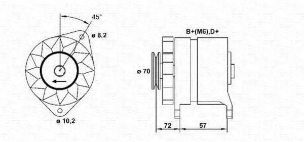 MAGNETI MARELLI Alternator Article number: 943356214010 cheaply