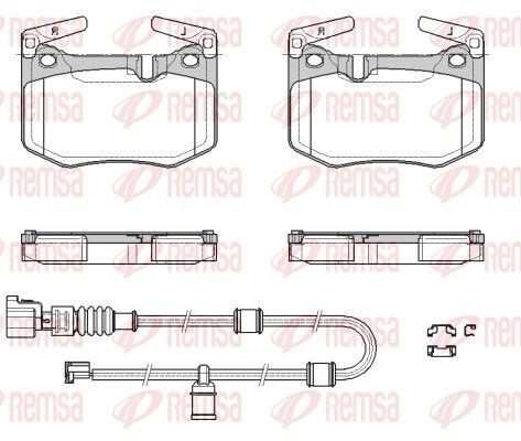 REMSA Brake pad set Article number: 1979.02 cheaply