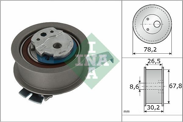 INA Timing belt tensioner pulley Article number: 531 0962 10 cheaply