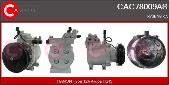 CASCO Air conditioning compressor Article number: CAC78116GS cheaply