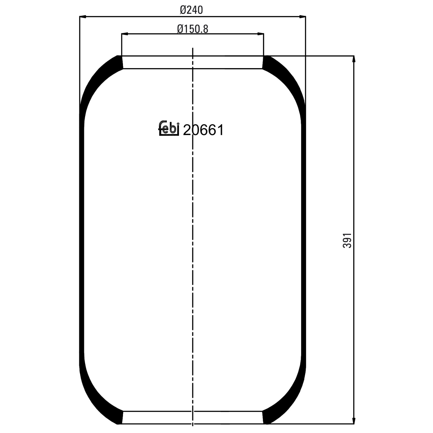 FEBI BILSTEIN Boot, air suspension Article number: 20661 cheaply
