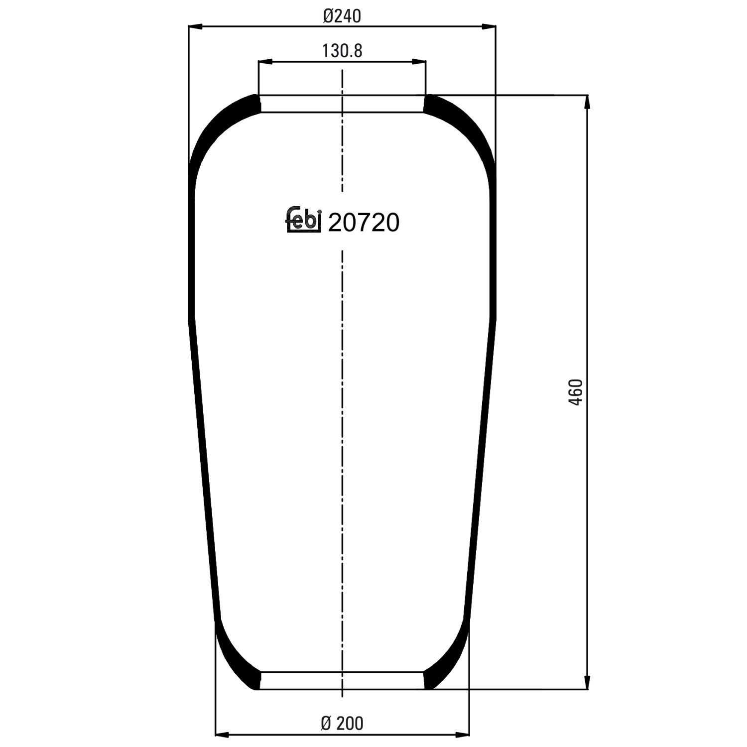 FEBI BILSTEIN Boot, air suspension Article number: 20720 cheaply