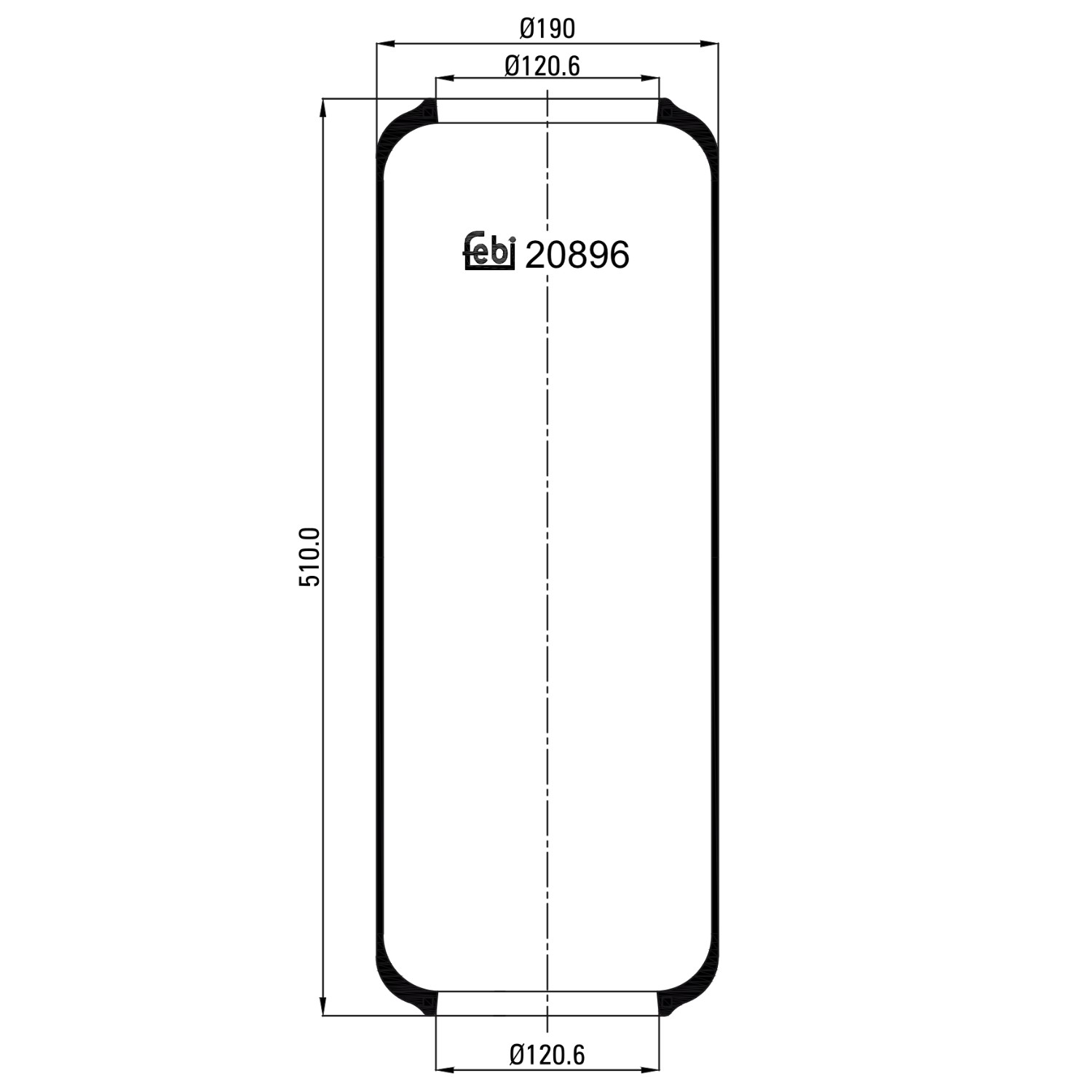 FEBI BILSTEIN Dėklas, pneumatinė pakaba prekės numeris: 20896 nebrangu