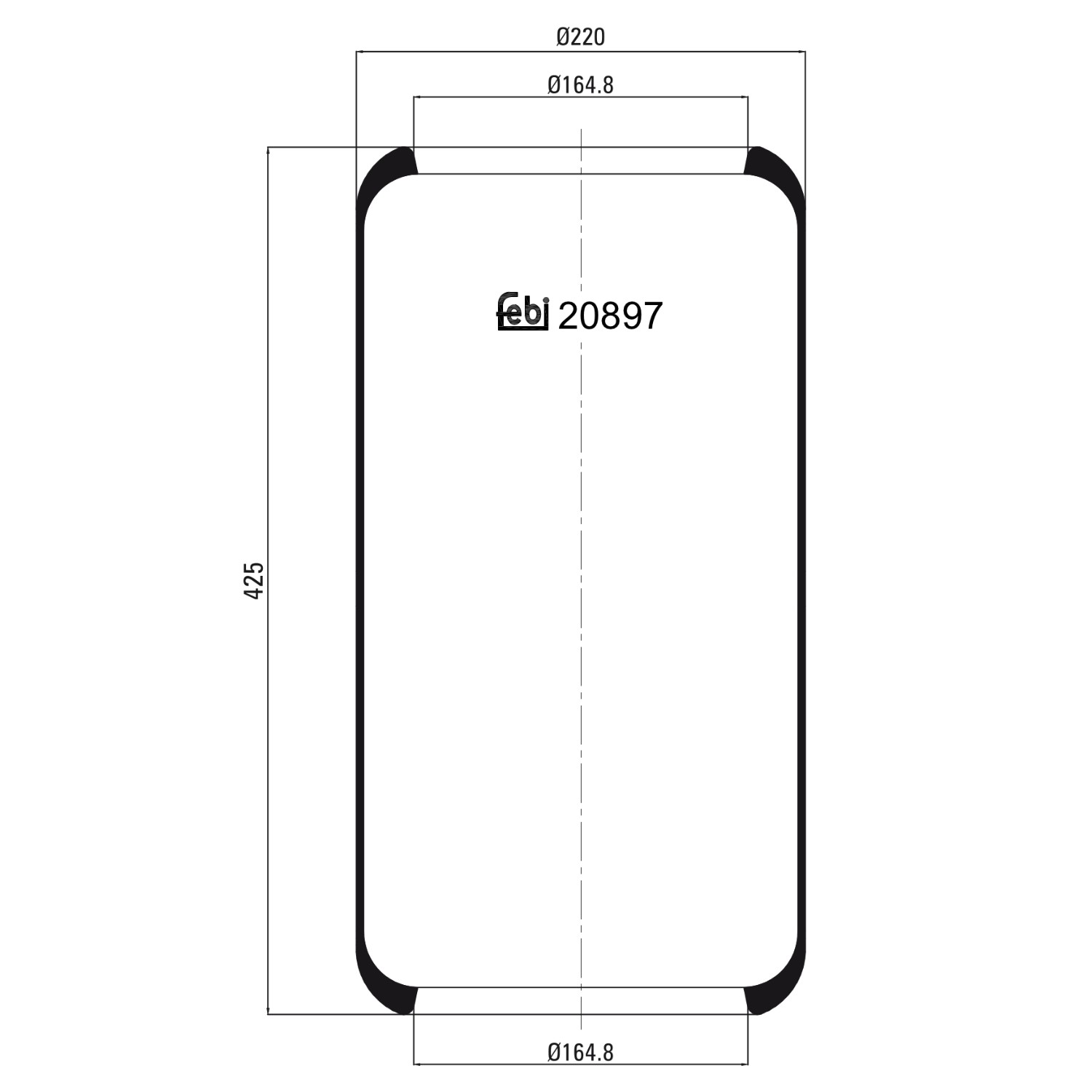 FEBI BILSTEIN Boot, air suspension Article number: 20897 cheaply