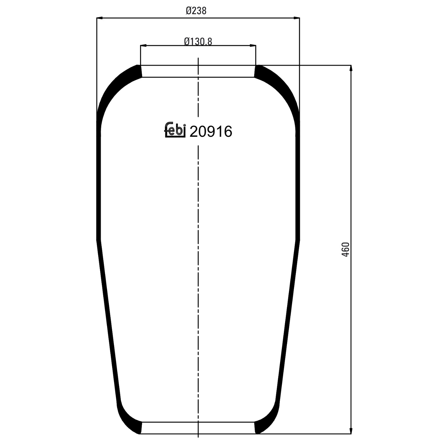 FEBI BILSTEIN Boot, air suspension Article number: 20916 cheaply
