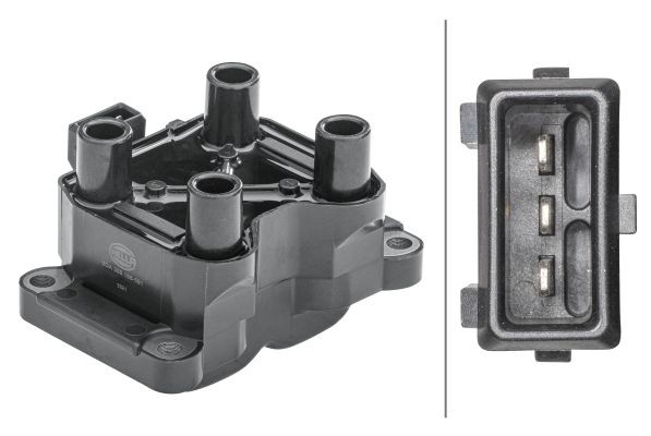 HELLA Ignition coil Article number: 5DA 358 168-591 cheaply