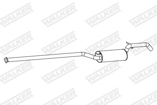 WALKER Rear silencer Article number: 24342 cheaply