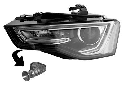 VAN WEZEL Headlight Article number: 0384981 cheaply