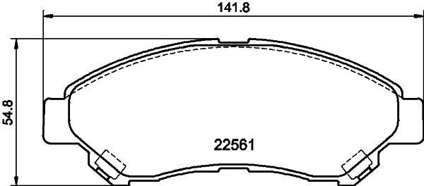 MINTEX Brake pad set Article number: MDB3235 cheaply