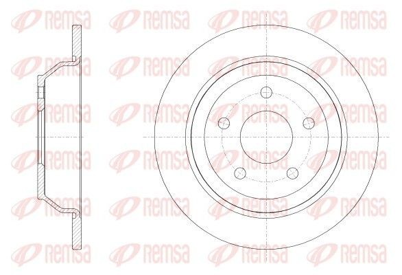 REMSA Brake disc Article number: 62538.00 cheaply