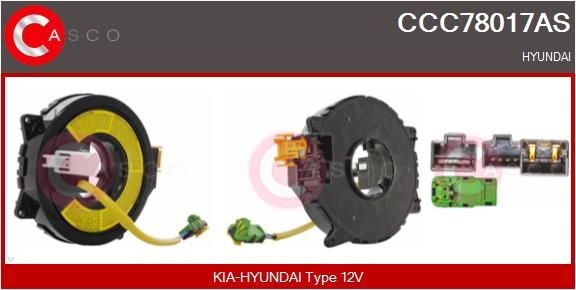 CASCO CCC78017AS Лентов кабел, Airbag TUCSON 2.0 CRDi на всичките колела 150 K.C. дизел 2019