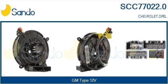 SANDO SCC77022.0 Clockspring, airbag SPARK 1.4 98 PS Petrol
