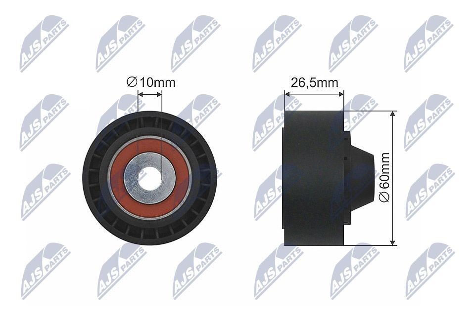 NTY Tensioner Pulley, V-belt Article number: RNK-CT-043 cheaply