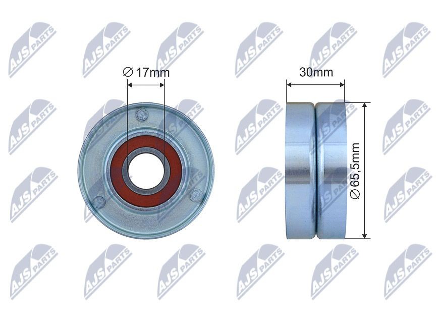 NTY Tensioner Pulley, V-belt Article number: RNK-FR-040 cheaply