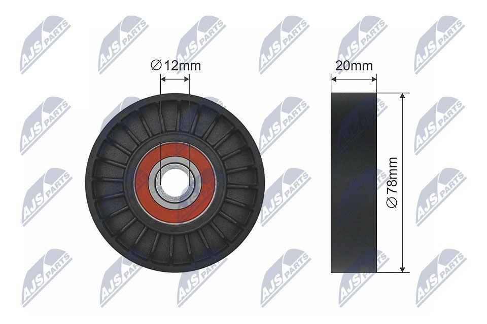 NTY Tensioner Pulley, V-belt Article number: RNK-HY-513 cheaply