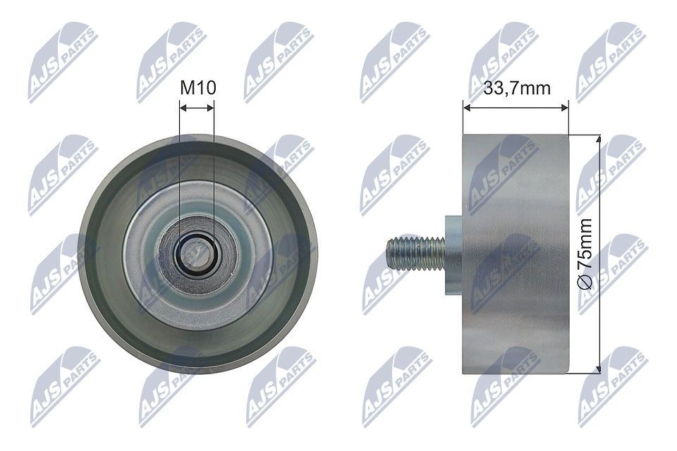 NTY Tensioner Pulley, V-belt Article number: RRK-NS-008 cheaply