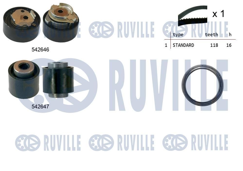 RUVILLE Timing belt kit Article number: 550377 cheaply