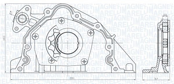 MAGNETI MARELLI Õlipump Artikli number: 351516000067 soodsalt
