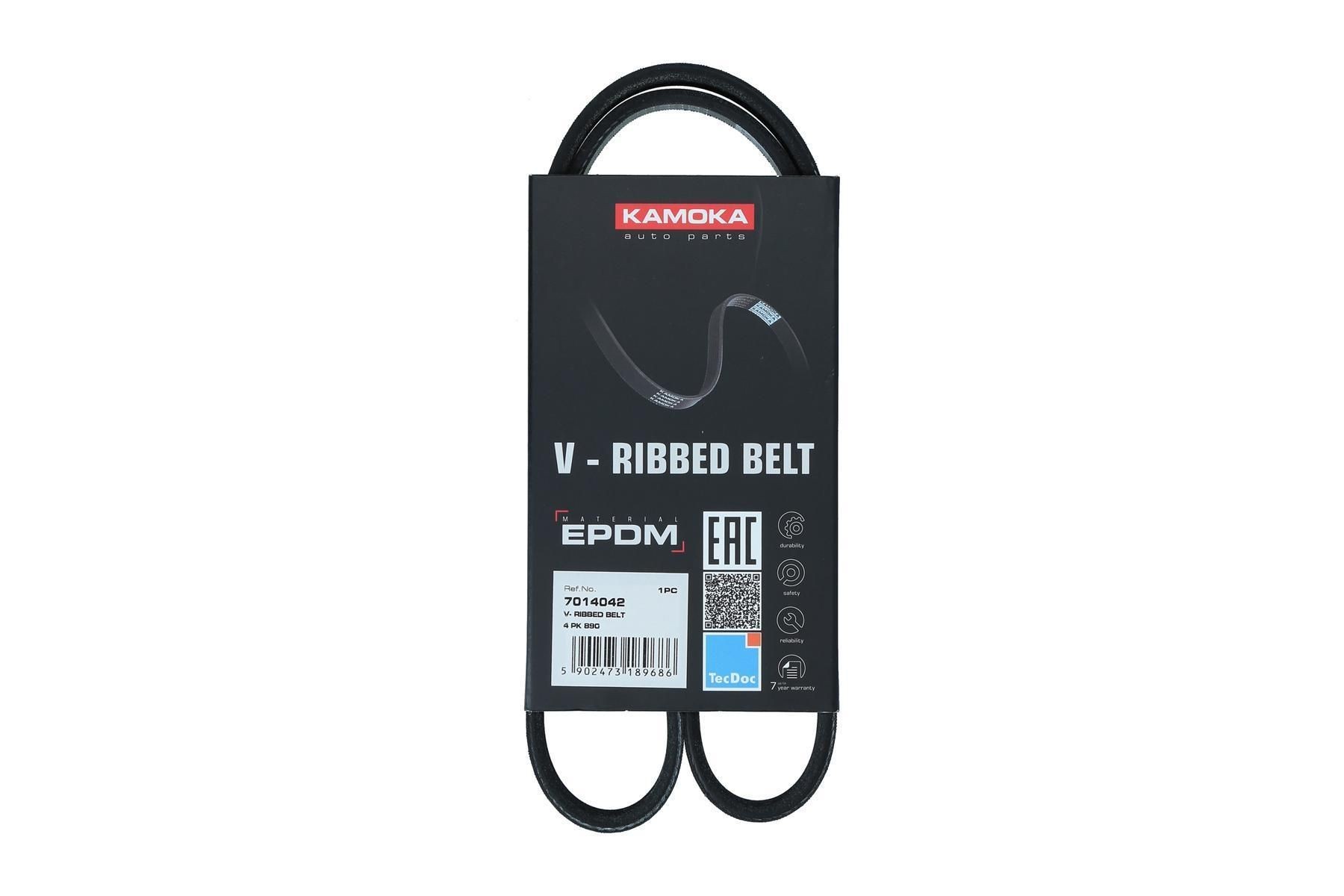 KAMOKA Serpentine belt Article number: 7014042 cheaply