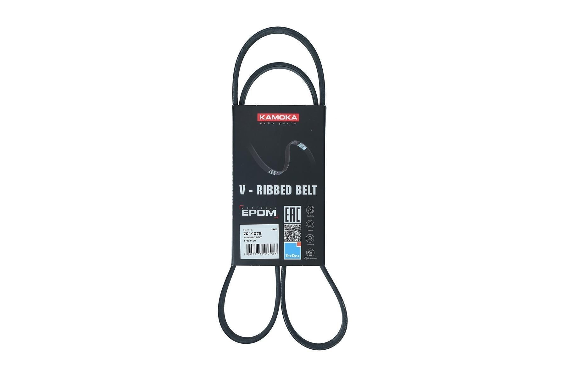 KAMOKA Serpentine belt Article number: 7014072 cheaply