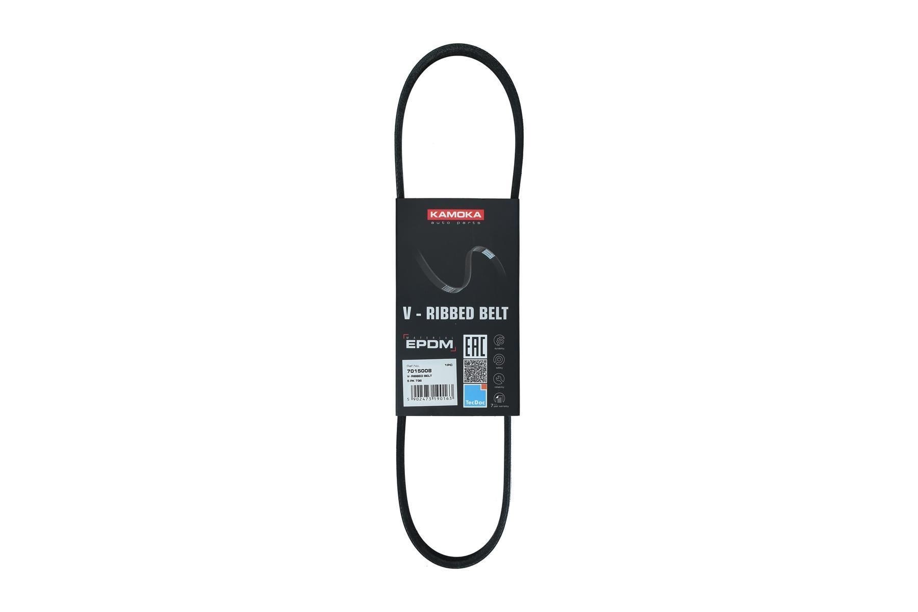 KAMOKA Serpentine belt Article number: 7015008 cheaply