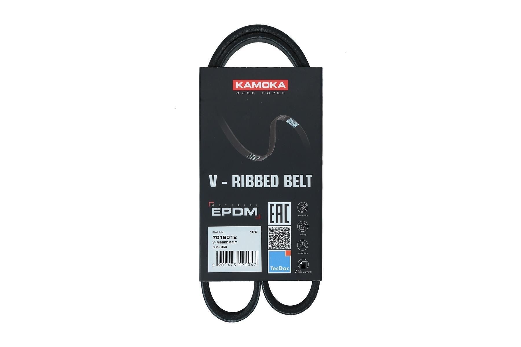 KAMOKA Serpentine belt Article number: 7016012 cheaply