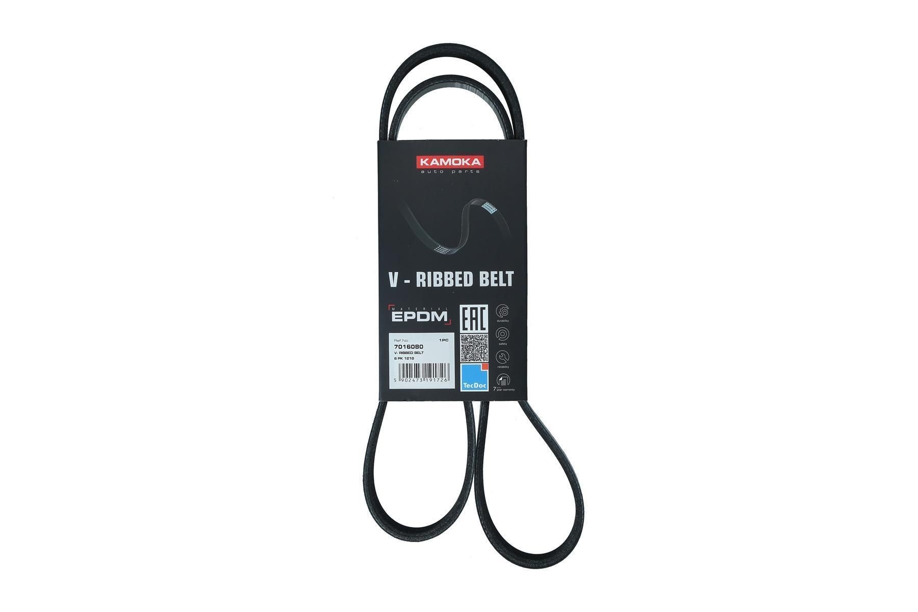 KAMOKA Serpentine belt Article number: 7016080 cheaply
