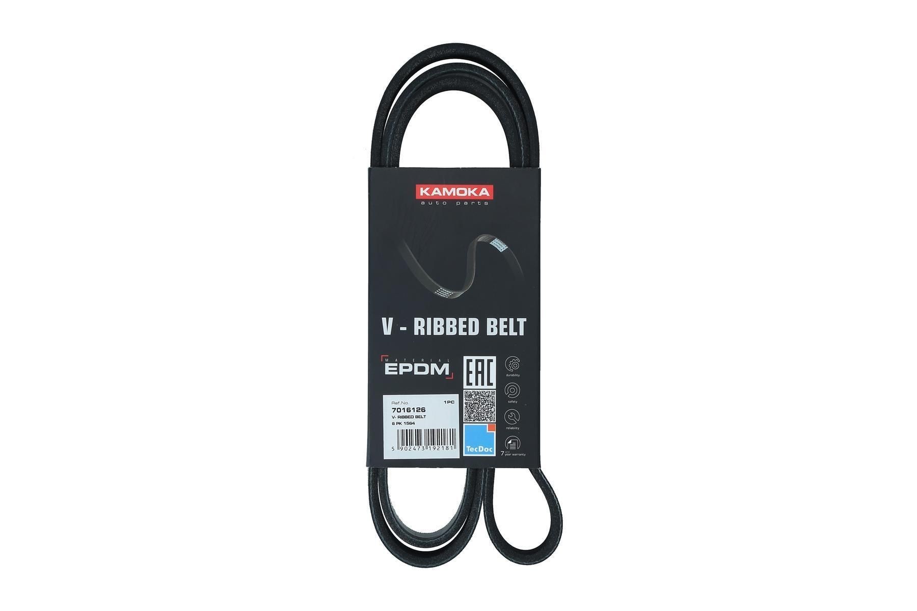 KAMOKA Serpentine belt Article number: 7016126 cheaply