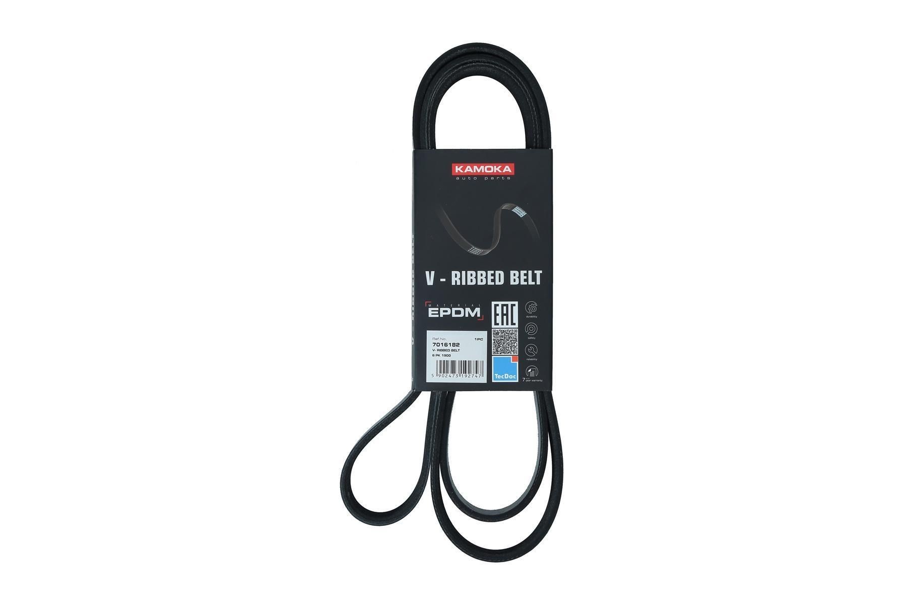 KAMOKA Serpentine belt Article number: 7016182 cheaply
