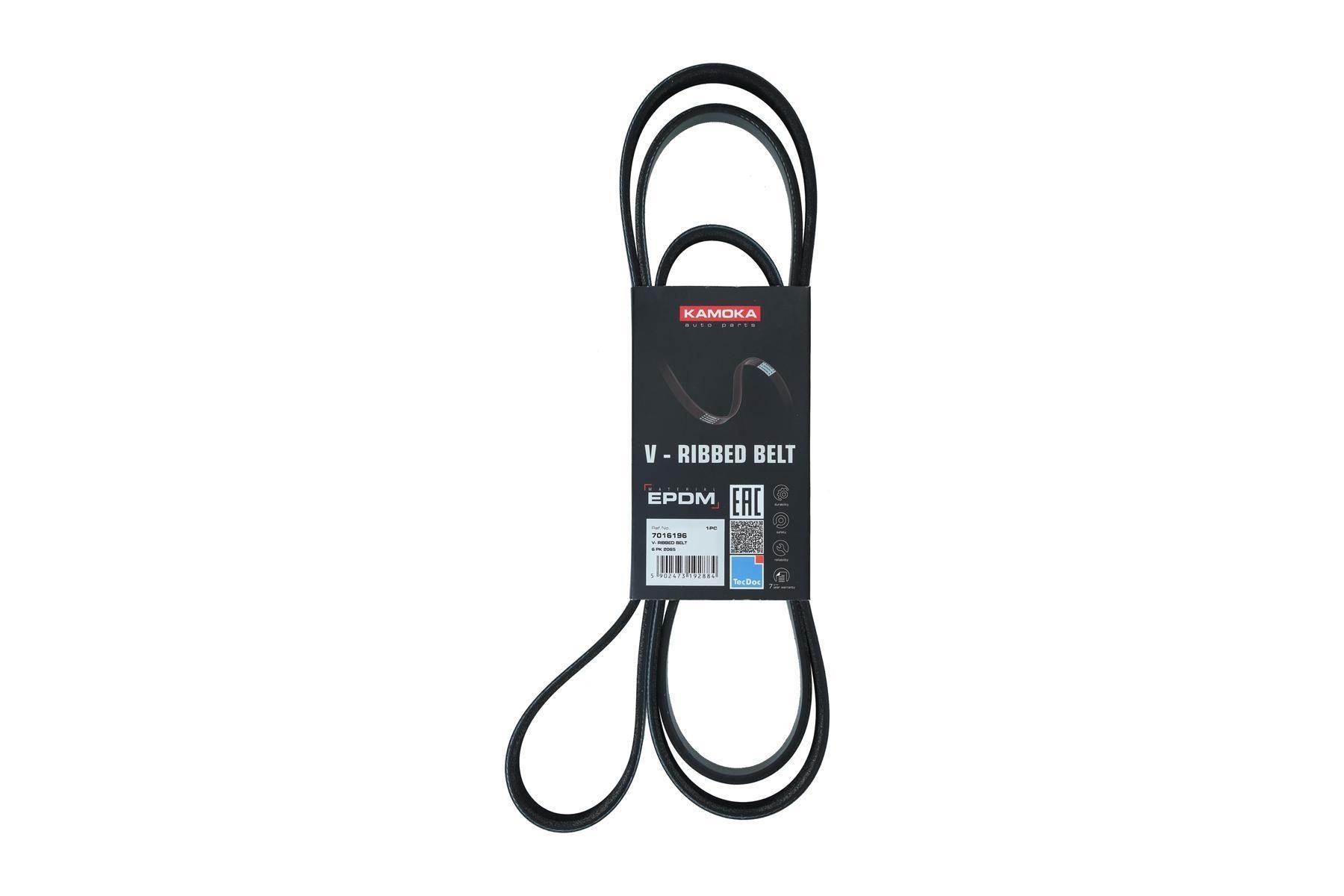 KAMOKA Serpentine belt Article number: 7016196 cheaply