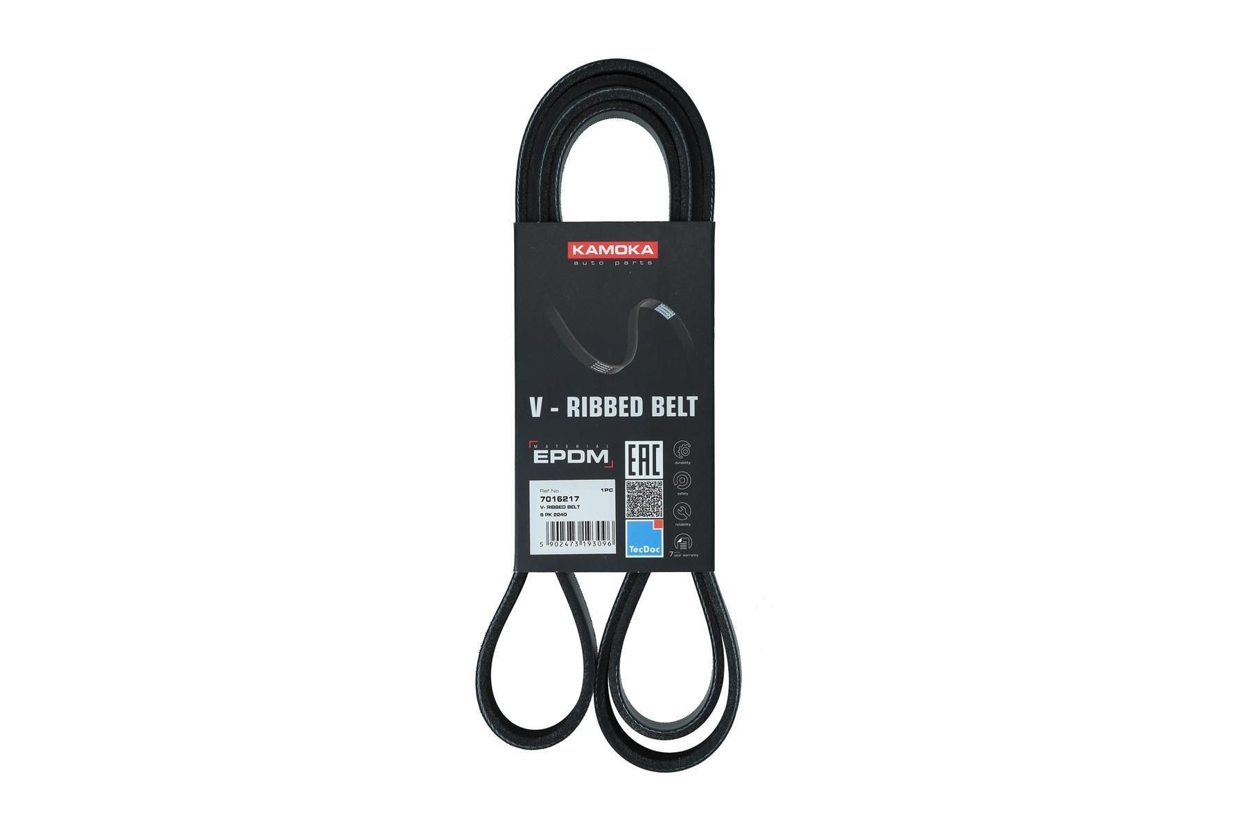 KAMOKA Serpentine belt Article number: 7016217 cheaply