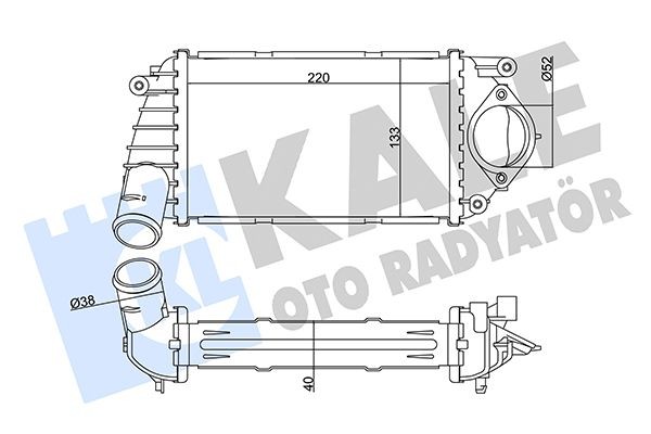 KALE OTO RADYATOR Intercooler Article number: 344760 cheaply