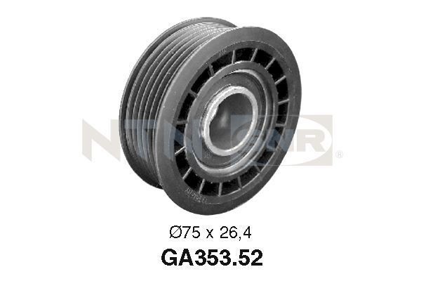 SNR Deflection / Guide Pulley, v-ribbed belt Article number: GA353.52 cheaply
