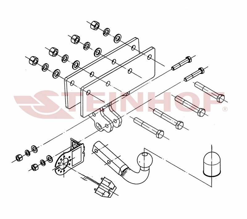 STEINHOF Trailer Hitch Article number: J-050 cheaply