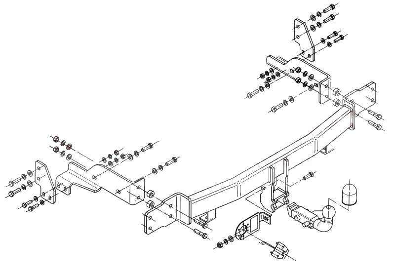 STEINHOF Trailer Hitch Article number: K-024 cheaply