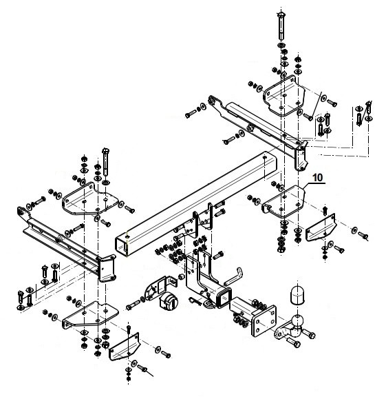 STEINHOF Trailer Hitch Article number: M-131 cheaply