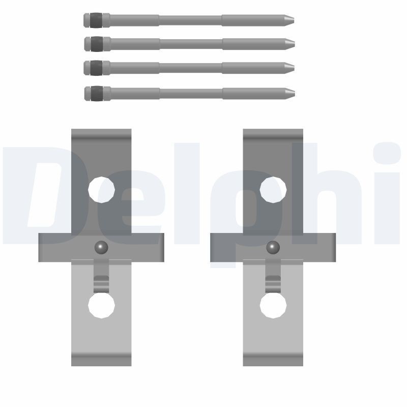 DELPHI LX0793 Lisakomplekt, ketaspiduriklotsid LEON 1.6 SRE 110 HP Bensiin