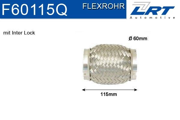 LRT Exhaust flex pipe Article number: F60115Q cheaply