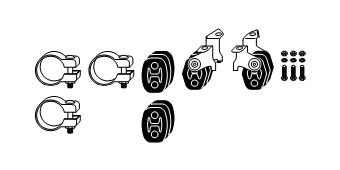 HJS Exhaust mounting kit Article number: 82 11 5320 cheaply