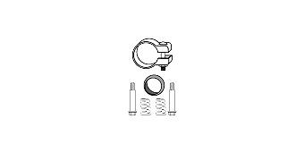 HJS Mounting Kit, catalytic converter Article number: 82 14 1821 cheaply